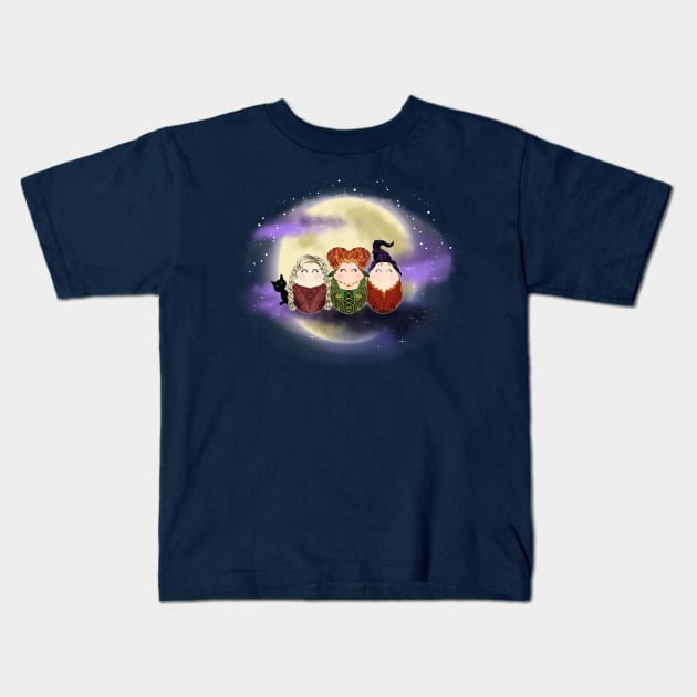 Hocus Pocus Kids T-Shirt by laurareid.artist